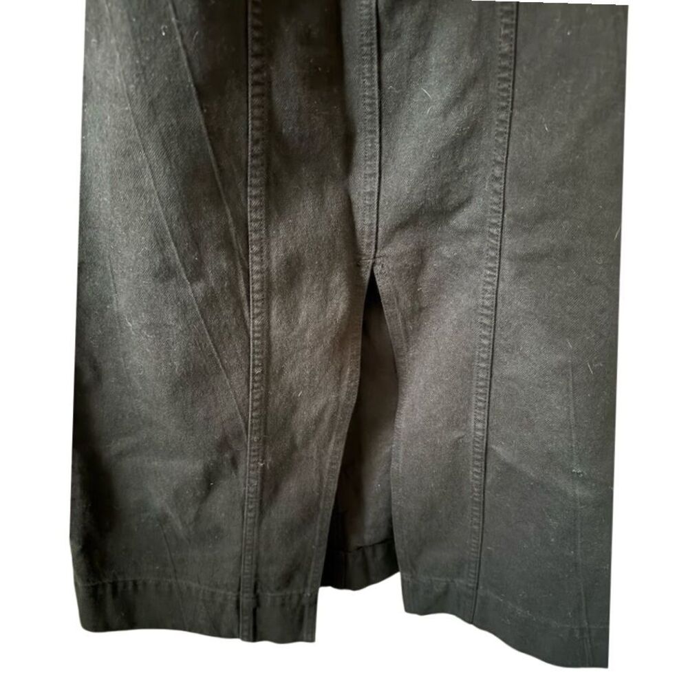 Mara Hoffman Skirt Women size 0 Nikita Denim Jean Slit Pencil Midi Black Organic - Picture 3 of 6